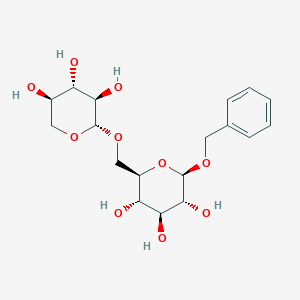 molecular formula C18H26O10 B159863 苄基β-原报春糖苷 CAS No. 130622-31-0