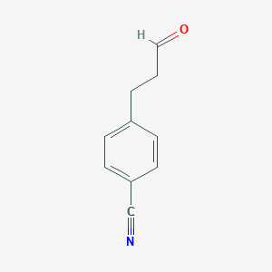 molecular formula C10H9NO B159865 4-(3-Oxopropyl)benzonitrile CAS No. 136295-53-9