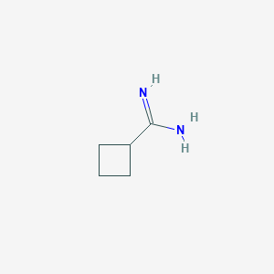 molecular formula C5H10N2 B1598666 Cyclobutanecarboxamidine CAS No. 748081-82-5