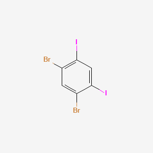 molecular formula C6H2Br2I2 B1598667 1,5-Dibromo-2,4-diiodobenzene CAS No. 96843-23-1