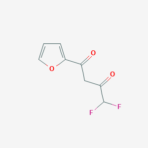 molecular formula C8H6F2O3 B1598668 4,4-二氟-1-(呋喃-2-基)丁烷-1,3-二酮 CAS No. 480438-97-9