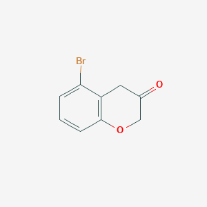 molecular formula C9H7BrO2 B159867 5-Bromochroman-3-one CAS No. 132873-53-1