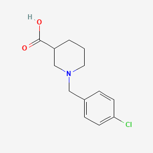 molecular formula C13H16ClNO2 B1598674 1-[(4-chlorophenyl)methyl]piperidine-3-carboxylic Acid CAS No. 308362-92-7