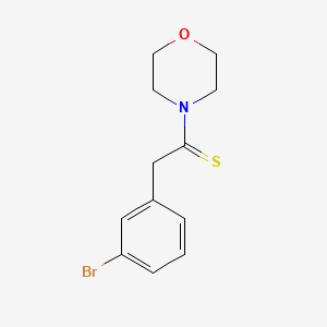 molecular formula C12H14BrNOS B1598678 2-(3-Bromophenyl)-1-morpholinoethanethione CAS No. 26580-58-5