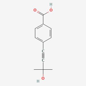molecular formula C12H12O3 B1598691 4-(3-Hydroxy-3-methylbut-1-yn-1-yl)benzoic acid CAS No. 63165-02-6