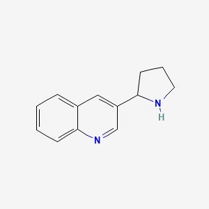molecular formula C13H14N2 B1598692 3-Pyrrolidin-2-yl-quinoline CAS No. 499207-38-4