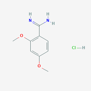 molecular formula C9H13ClN2O2 B159870 2,4-Dimethoxy-benzamidine hydrochloride CAS No. 131947-81-4