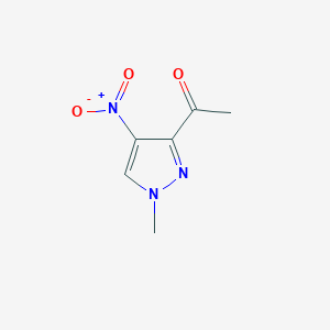 molecular formula C6H7N3O3 B159871 1-(1-甲基-4-硝基-1H-吡唑-3-基)乙酮 CAS No. 137890-10-9
