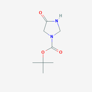 molecular formula C8H14N2O3 B1598713 Tert-butyl 4-oxoimidazolidine-1-carboxylate CAS No. 885954-76-7