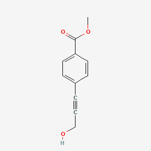 molecular formula C11H10O3 B1598716 Methyl 4-(3-hydroxyprop-1-ynyl)benzoate CAS No. 61266-36-2