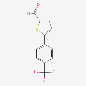 5-(4-(Trifluoromethyl)phenyl)thiophene-2-carbaldehyde