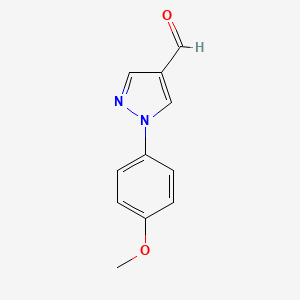 molecular formula C11H10N2O2 B1598736 1-(4-methoxyphenyl)-1H-pyrazole-4-carbaldehyde CAS No. 99984-70-0