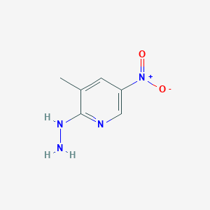 molecular formula C6H8N4O2 B1598742 2-Hydrazinyl-3-methyl-5-nitropyridine CAS No. 6965-63-5