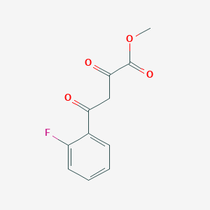 molecular formula C11H9FO4 B1598749 Methyl 4-(2-fluorophenyl)-2,4-dioxobutanoate CAS No. 608536-99-8