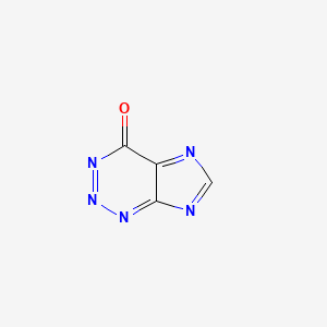 molecular formula C4HN5O B1598763 4H-咪唑并(4,5-d)-v-三嗪-4-氧代- CAS No. 63907-29-9