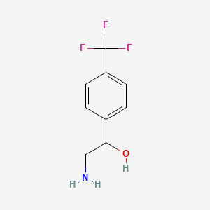 B1598773 2-Hydroxy-2-[4-(trifluoromethyl)phenyl]ethylamine CAS No. 776-02-3