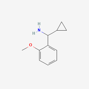 molecular formula C11H15NO B1598776 1-Cyclopropyl-1-(2-methoxyphenyl)methanamine CAS No. 535925-80-5