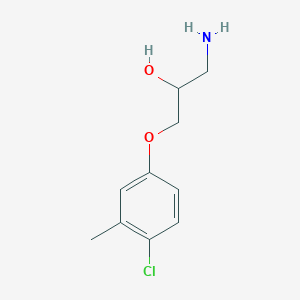 molecular formula C10H14ClNO2 B1598777 1-Amino-3-(4-chloro-3-methylphenoxy)propan-2-ol CAS No. 71954-32-0