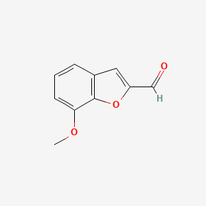 molecular formula C10H8O3 B1598778 7-Methoxybenzofuran-2-carbaldehyde CAS No. 88234-77-9