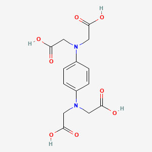 molecular formula C14H16N2O8 B1598779 N,N,N',N'-1,4-Phenylenediaminetetraacetic acid CAS No. 1099-02-1