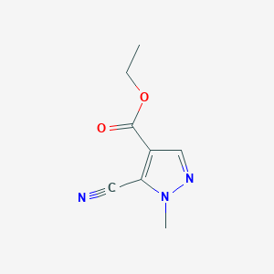 molecular formula C8H9N3O2 B1598784 Ethyl 5-cyano-1-methyl-1H-pyrazole-4-carboxylate CAS No. 33090-55-0