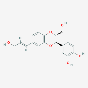 molecular formula C18H18O6 B159879 Isoamericanol A CAS No. 133838-66-1