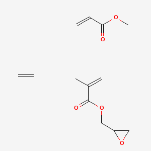 molecular formula C13H20O5 B1598815 Ethene;methyl prop-2-enoate;oxiran-2-ylmethyl 2-methylprop-2-enoate CAS No. 51541-08-3