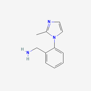 molecular formula C11H13N3 B1598827 2-(2-Methyl-1H-imidazol-1-yl)benzylamine CAS No. 876717-29-2