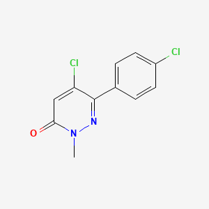 molecular formula C11H8Cl2N2O B1598832 5-Chloro-6-(4-chlorophenyl)-2-methylpyridazin-3(2H)-one CAS No. 849021-02-9