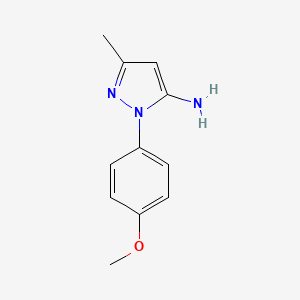 molecular formula C11H13N3O B1598845 1-(4-methoxyphenyl)-3-methyl-1H-pyrazol-5-amine CAS No. 91331-86-1