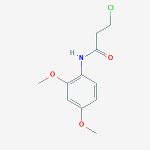 molecular formula C11H14ClNO3 B1598846 3-chloro-N-(2,4-dimethoxyphenyl)propanamide CAS No. 349097-71-8