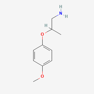 molecular formula C10H15NO2 B1598847 2-(4-Methoxyphenoxy)propylamine CAS No. 93750-30-2
