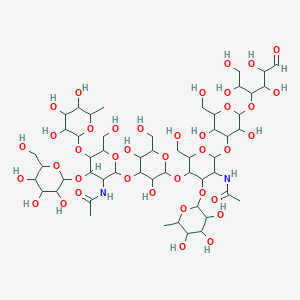 molecular formula C52H88N2O39 B1598852 Difucosyllacto-N-hexaose I CAS No. 64309-01-9