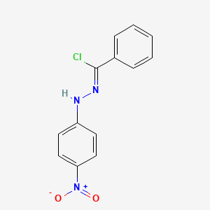molecular formula C13H10ClN3O2 B1598857 Benzoyl chloride 4-nitrophenylhydrazone CAS No. 25939-13-3