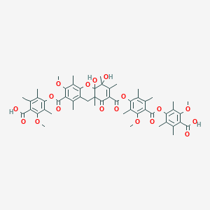 molecular formula C54H60O18 B159886 Thielocin A1beta CAS No. 134892-23-2