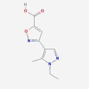 3-(1-Ethyl-5-methyl-1H-pyrazol-4-yl)-isoxazole-5-carboxylic acid