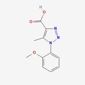 molecular formula C11H11N3O3 B1598882 1-(2-Methoxy-phenyl)-5-methyl-1H-[1,2,3]triazole-4-carboxylic acid CAS No. 210159-13-0
