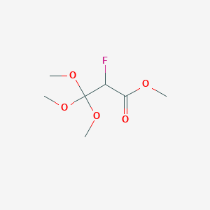 molecular formula C7H13FO5 B1598897 Methyl 2-fluoro-3,3,3-trimethoxypropanoate CAS No. 77778-66-6