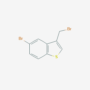 molecular formula C9H6Br2S B159892 5-Bromo-3-(bromomethyl)benzo[b]thiophene CAS No. 1757-24-0