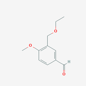 molecular formula C11H14O3 B1598924 3-(Ethoxymethyl)-4-methoxybenzaldehyde CAS No. 832737-85-6
