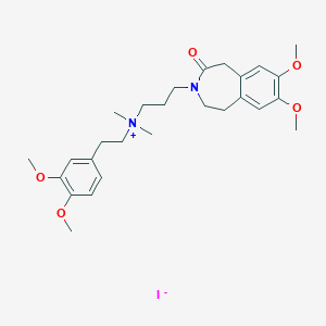 molecular formula C27H39IN2O5 B159893 VZTYMQWOBGCTOO-UHFFFAOYSA-M CAS No. 125846-62-0