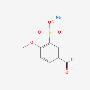 molecular formula C8H8NaO5S B1598936 Sodium 5-formyl-2-methoxybenzenesulfonate CAS No. 5393-59-9