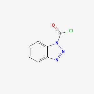molecular formula C7H4ClN3O B1598941 Benzotriazole-1-carbonyl chloride CAS No. 65095-13-8