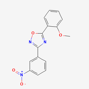 5-(2-Methoxyphenyl)-3-(3-nitrophenyl)-1,2,4-oxadiazole