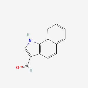 molecular formula C13H9NO B1598970 1H-Benzo[g]indole-3-carboxaldehyde CAS No. 51136-18-6