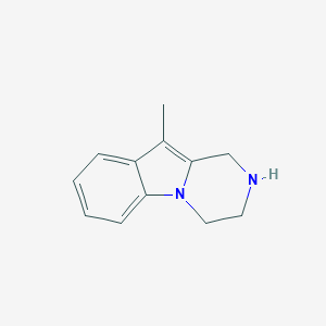 molecular formula C12H14N2 B159898 10-甲基-1,2,3,4-四氢吡嗪并[1,2-a]吲哚 CAS No. 126718-24-9