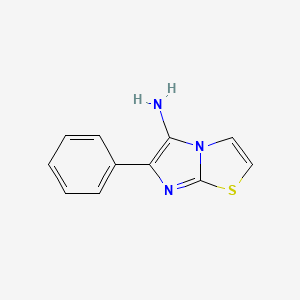 molecular formula C11H9N3S B1598991 6-Phenylimidazo[2,1-b][1,3]thiazol-5-amine CAS No. 94574-42-2
