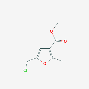 molecular formula C8H9ClO3 B1599000 Methyl 5-(chloromethyl)-2-methylfuran-3-carboxylate CAS No. 35351-32-7