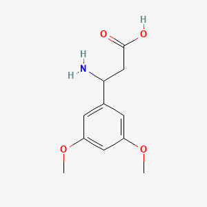 molecular formula C11H15NO4 B1599001 3-amino-3-(3,5-dimethoxyphenyl)propanoic Acid CAS No. 412925-58-7