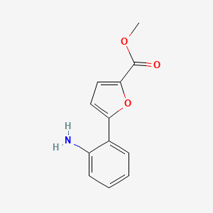 molecular formula C12H11NO3 B1599006 Methyl 5-(2-aminophenyl)furan-2-carboxylate CAS No. 54023-14-2
